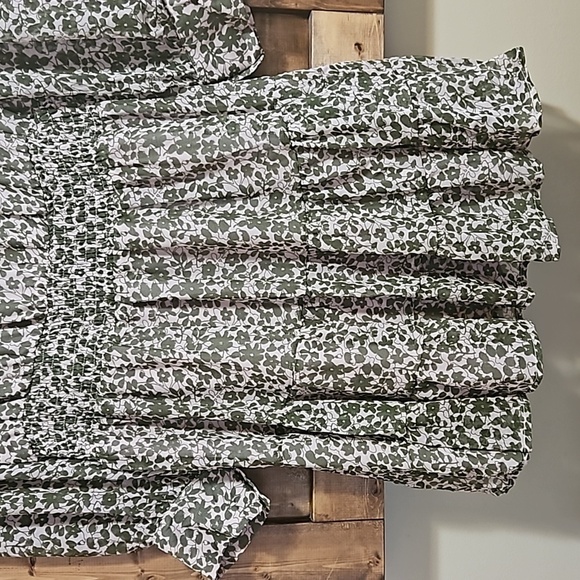 Heartloom Benet Green Floral Tiered Dress Size Large - Picture 6 of 15